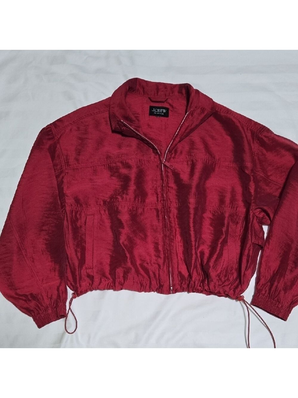 J. Crew Red Zip-Up Jacket - Picture 3 of 8